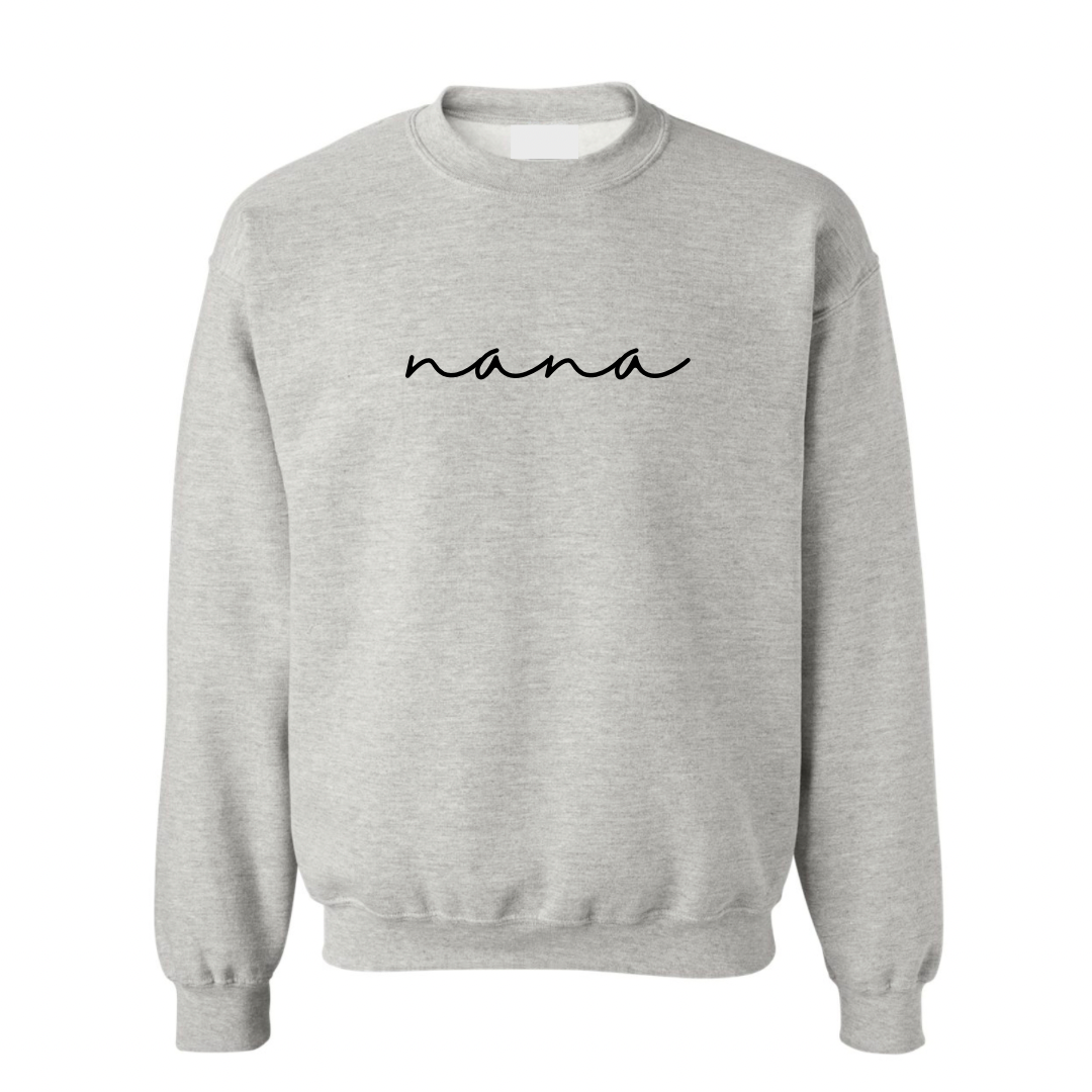 Signature GMA/NANA/AUNTIE Embroidered Basic Crewneck