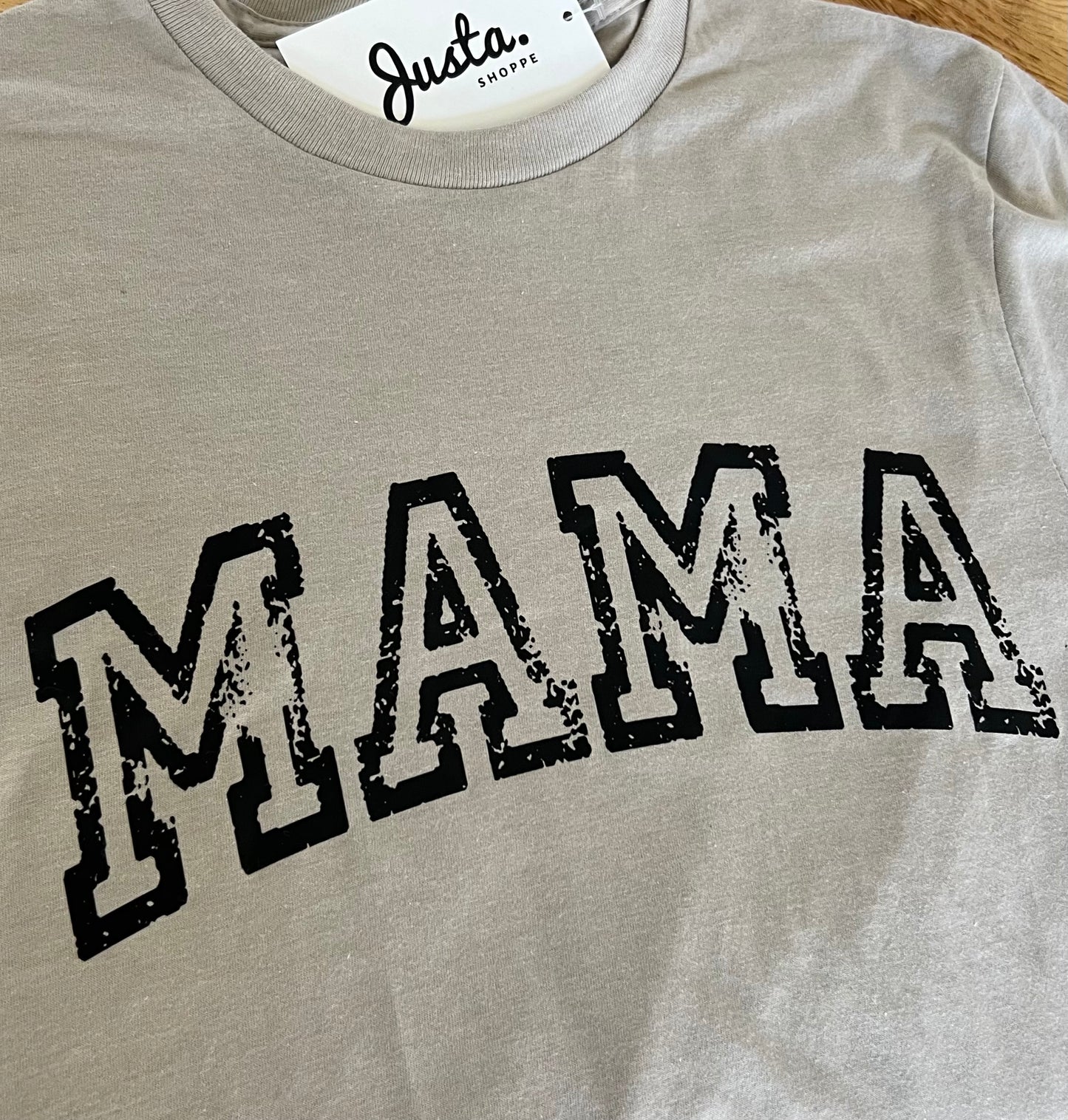MAMA Distressed Graphic Tee