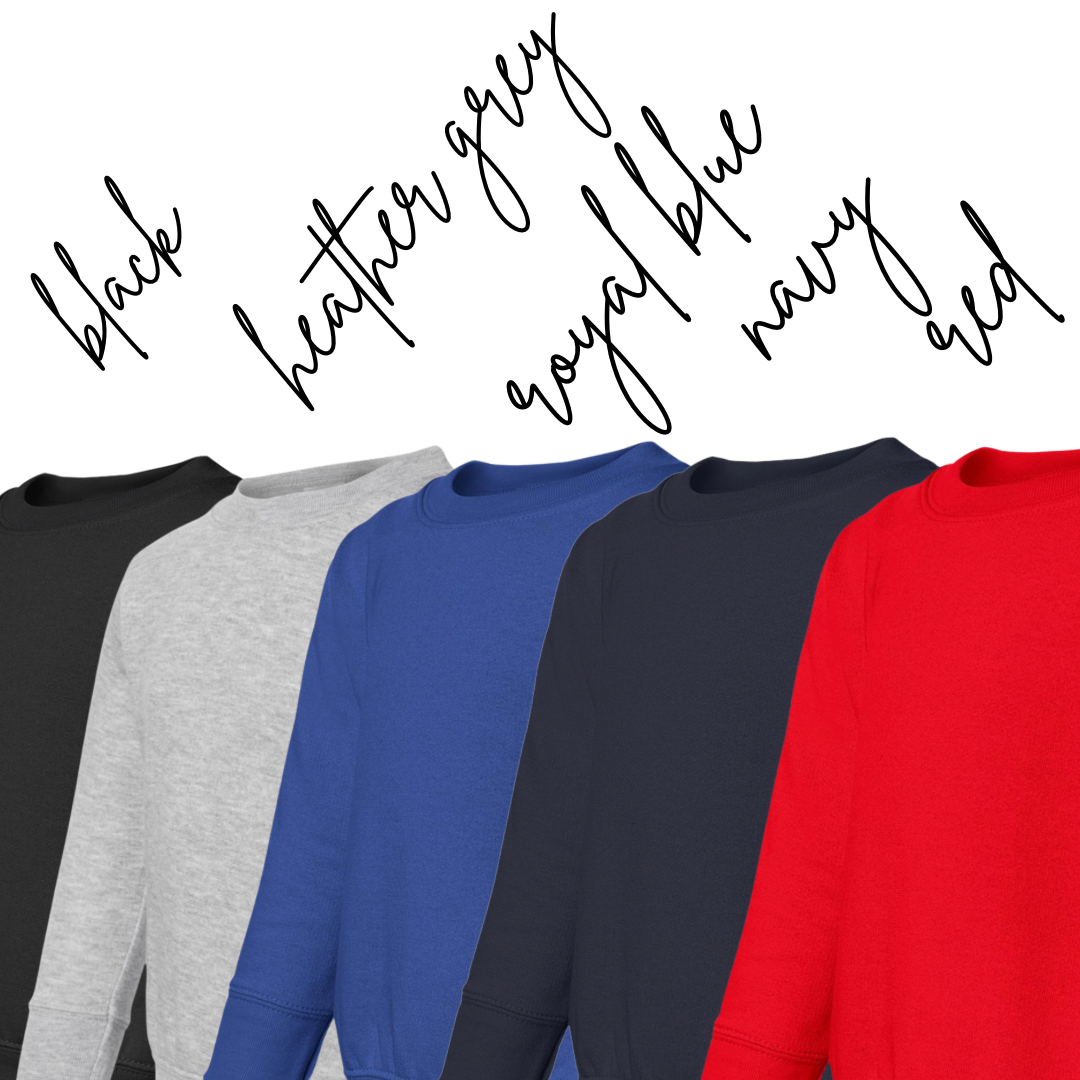 Custom Toddler/Children's Embroidered Crewneck