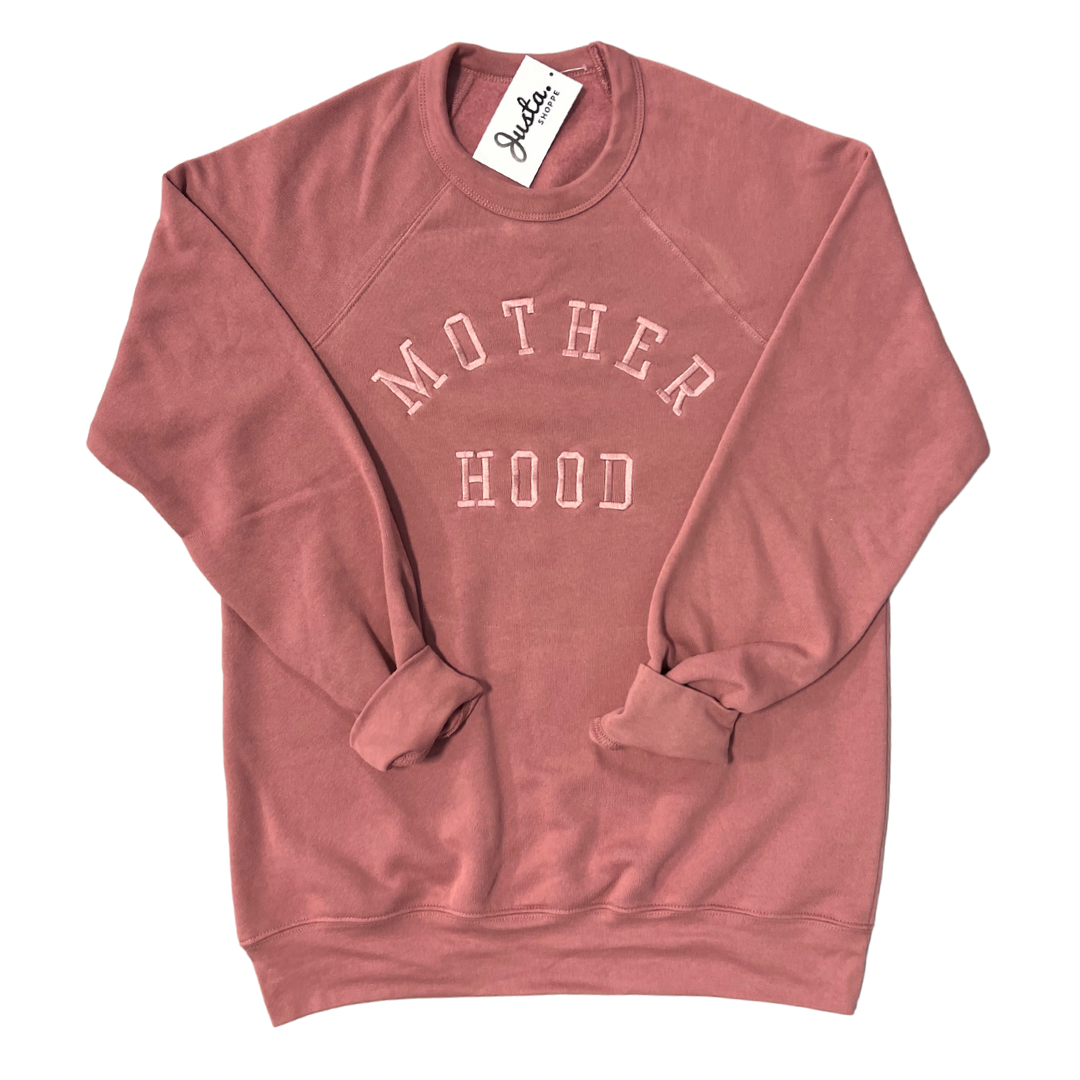 Motherhood Embroidered Premium Crewneck