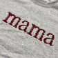 Floral MAMA Embroidered Premium Crewneck