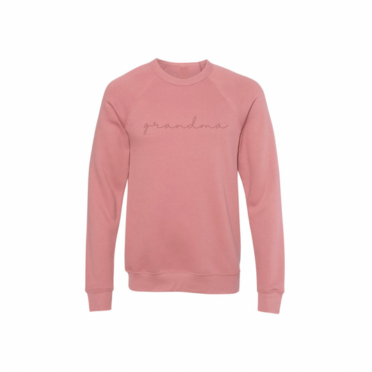 Signature GMA/NANA/AUNTIE Embroidered Premium Crewneck