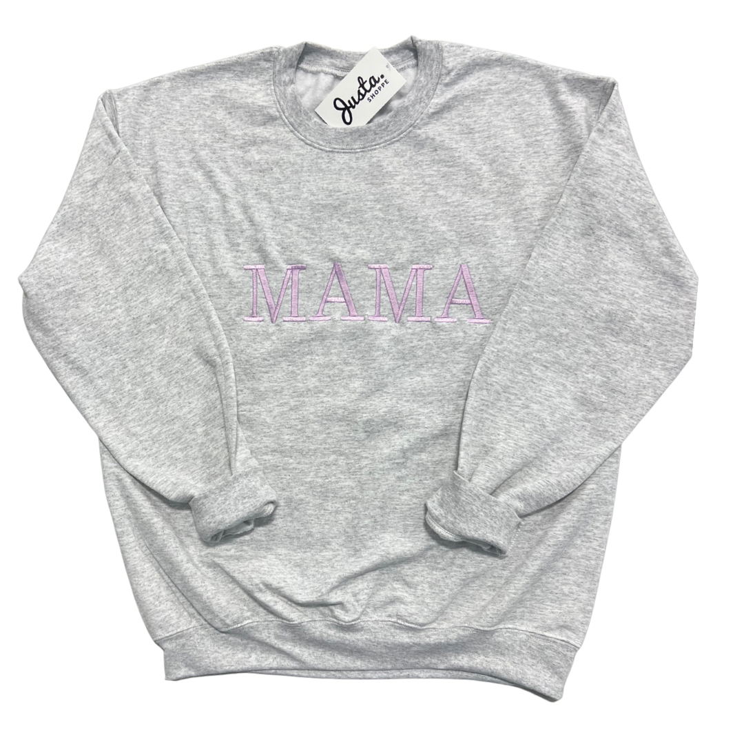 Established MAMA Embroidered Premium Crewneck