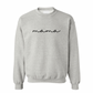 Signature MAMA Embroidered Basic Crewneck