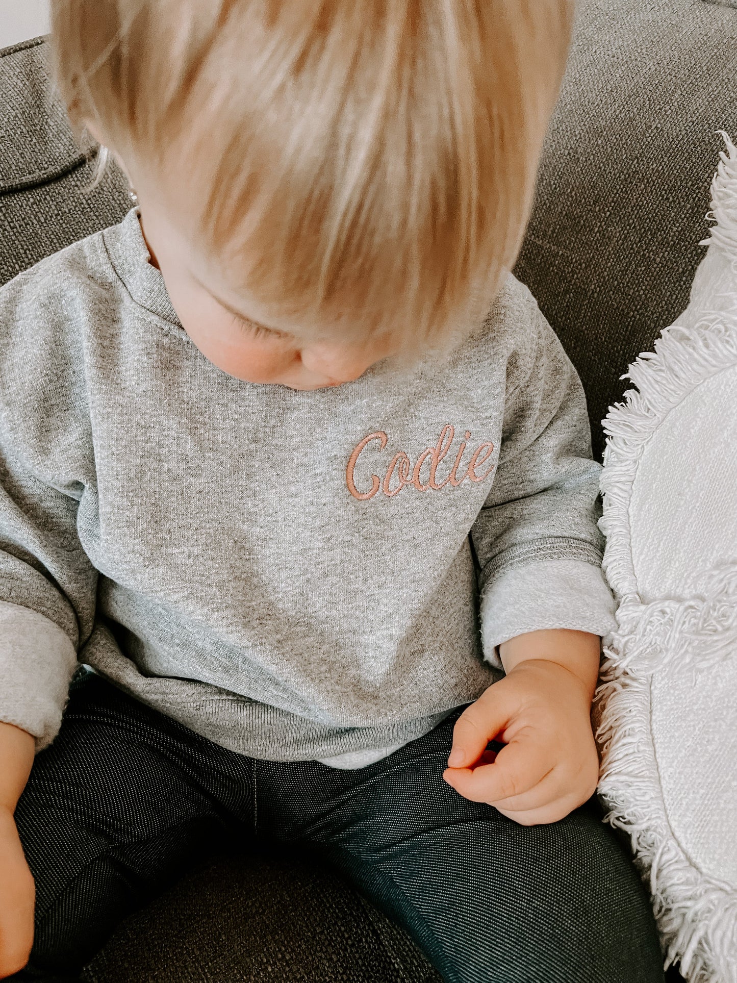 Custom Toddler/Children's Embroidered Crewneck